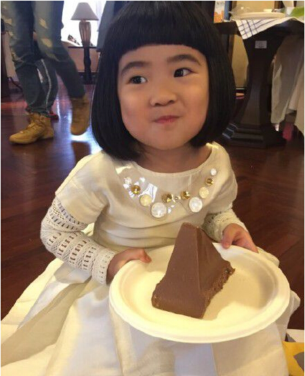 曹格爱女的生日会